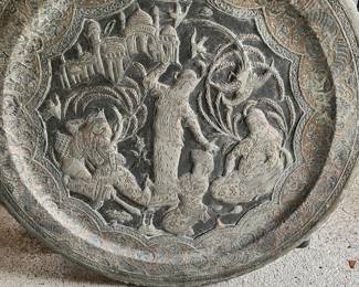 Persian brass tray