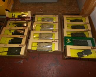 Solido Toy Army Tanks and Trucks