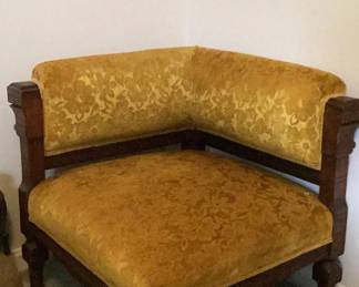 Gold Corner Chair