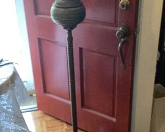 Brass piano floor lamp