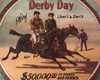 Autographed Louisville Jockey Club Poster