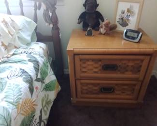 Bed and 2 nd nightstand in boys bedroom set