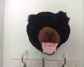 Bear decor included in boys monkey/jungle theme bedroom set