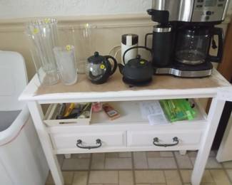 White TV stand , or table