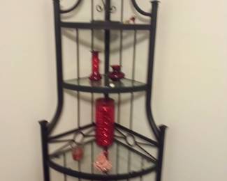 Iron corner shelf