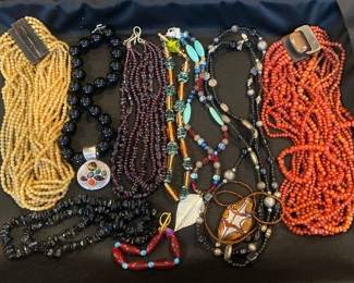 Stone and Beaded Necklaces
