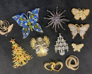 Swarovski Monet Sarah Coventry And Other Brooches