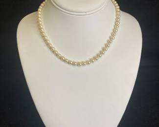 Serenade Cultured Pearl Necklace With 14k Gold Clasp