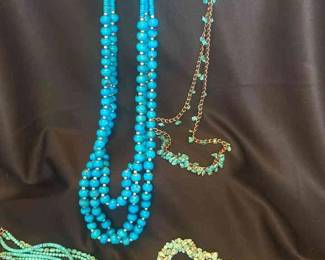 925 Sterling Stone Pendant Other Blue Stone And Beaded Necklaces