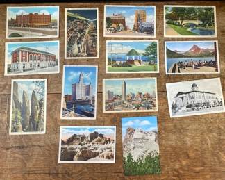 Vintage CT Art Colortone EC Kropp Co Linen Postcards More