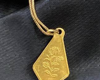 750 Italy Gold Chain 9999 Gold Suisse pendant