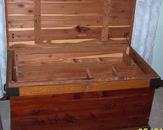 Primitive cedar lined chest