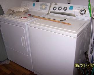 Whirlpool washer and GE dryer