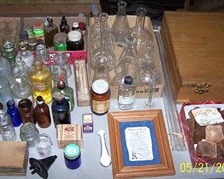 More laboratory items, homemade soap, art painting kit