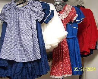 Vintage Square dancing outfits and men's shirts