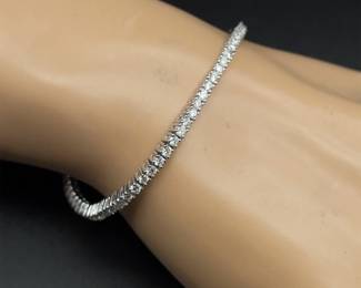 3 Carat Diamond Slim Tennis Bracelet