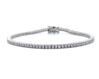 3 Carat Diamond Slim Tennis Bracelet