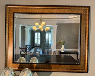 Gold Gilt Mirror (47"H x 59"W x 2"D)