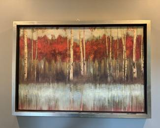 Framed Canvas Print "The Edge" by Allison Pearce