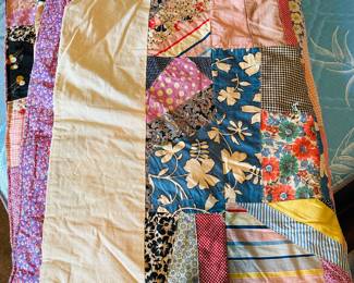 Hand-crafted crazy quilt