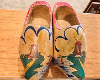 Antique Dutch wooden shoes