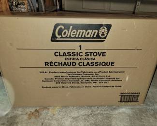 Coleman stove in box