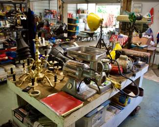 Polished WORKING Meat Grinder, Delta Table Drill Press, Walker Standing Drill Press