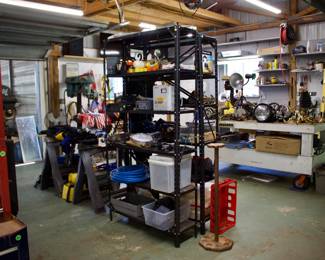 Aluminum Light-Weight Shelve Racks, Various Fishing Gear & Equipment, Car Speakers