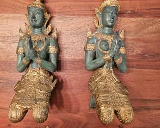  THAI ANGELS solid metal
Two statues 15" $ 450