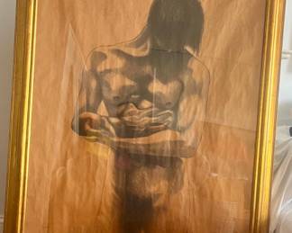 IVAN SANTOS. laureate Colombian artist.
Pencil drawing 1990's   53 x 36. $ 1290