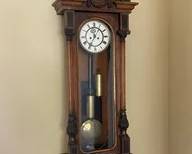 Antique German Victorian Wall Clock L132
