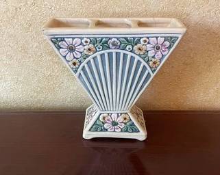 Weller Floral Art Pottery Vase 1915-1920 Antique B77