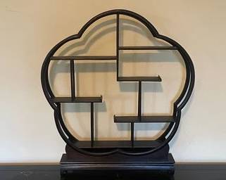 Wooden Asian Tea Shelf D18