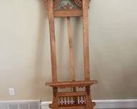 Detailed Antique Victorian Wood Floor Parlor Easel L25