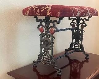 Antique Cast Iron Bench