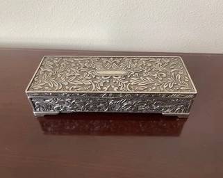 Vintage Godinger Silver Plated Jewelry Box A39
