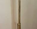 Antique/Vintage Brass Hall Tree With 3 Coat/hat Hooks & Sturdy Tripod Base L67
