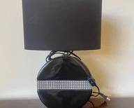 Black Table Lamp With Rhinestone Embellishments A31