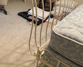 Detail of sleigh bed