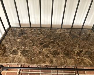 detail of marble top