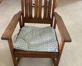 Adorable Craftsmen child's rocker