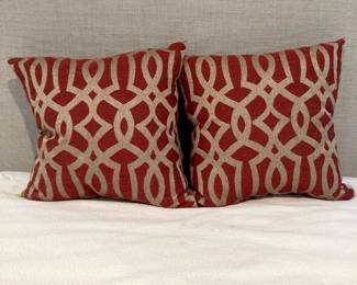 Stunning D. V. Kap pillows, slipcovered and down filled 