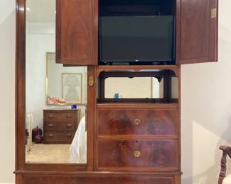 Large mahogany wardrobe