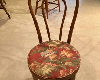 One of six bentwood icecream chairs