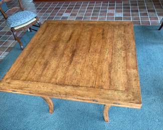 Table folded to smaller rectangle...sides attach to top underneath