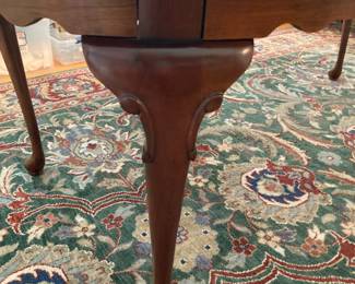 detail of dining room table