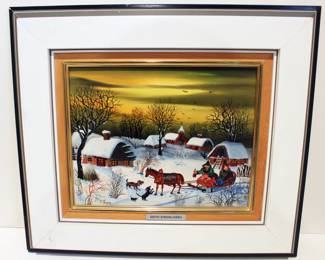 Folk Art Oil Painting