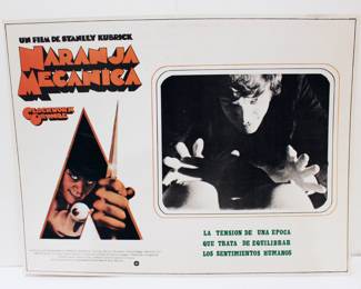 Vintage Spanish Movie Poster CLOCKWORK ORANGE