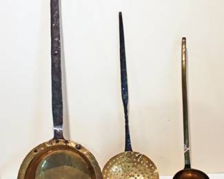 Antique Brass Kitchen Tools