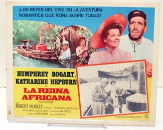 Vintage Movie Poster in Spanish - AFRICAN QUEEN